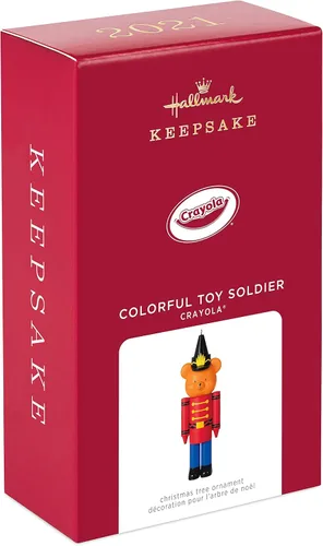 Miniatura 3 de Hallmark Keepsake Adorno de Navidad 2021, Crayola Colorful Toy Soldier