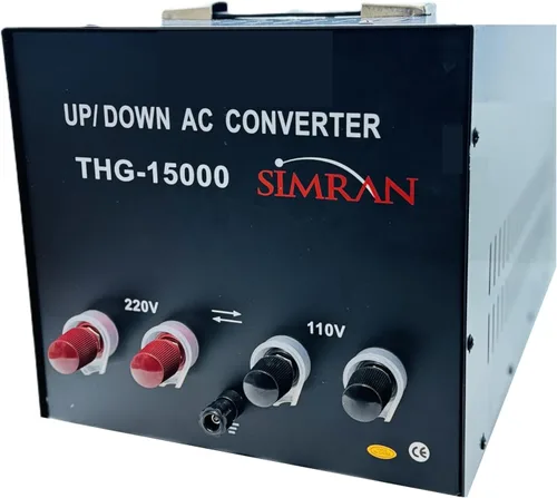 Miniatura 4 de Simran THG-100T Convertidor de transformador de voltaje elevador y descendente para 110 V y 220/240 V, 100 vatios