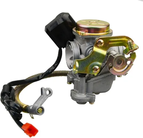Miniatura 4 de GY6 50CC 49CC Carburador con estrangulador eléctrico para scooter de 4 tiempos, ciclomotor 139QMA 139QMB Taotao Engine PD18J Carb con kit de filtro