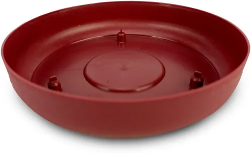 Miniatura 3 de Bloem Maceta Saturn de plástico de 8.5 pulgadas de alto x 10 pulgadas de ancho, color rojo quemado