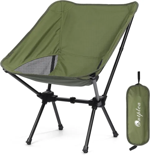 Miniatura 14 de Silla de camping portátil plegable, silla de senderismo ligera y compacta, silla de playa para adultos, azul