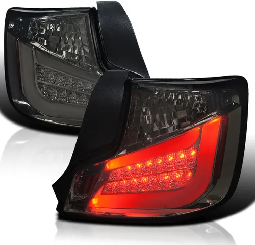Miniatura 10 de SPEC-D TUNING Luces traseras LED negras con barra de luz LED blanca compatible con Scion TC 2011-2013, conjunto de par izquierdo + derecho