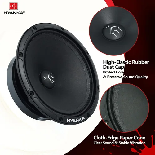 Miniatura 6 de H YANKA SMD-65 6.5 Altavoces de rango medio Audio para coche (1 par)