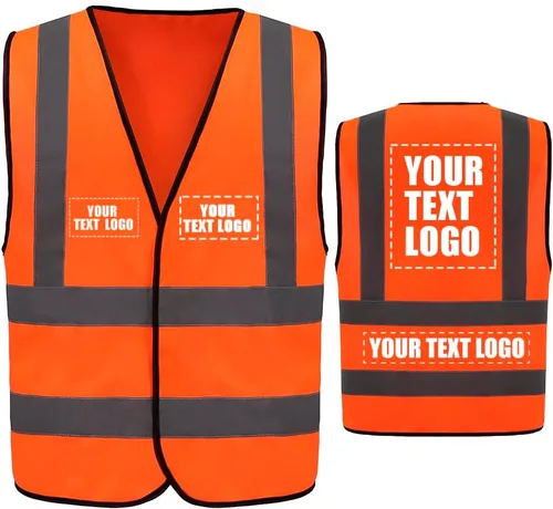 Miniatura 12 de AYKRM chaleco de alta visibilidad de 12 colores con alta visibilidad reflectante para trabajo de construcción y seguridad (XS-8XL)