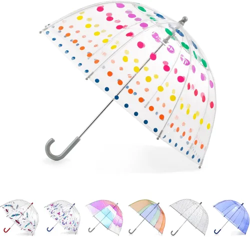 Totes- Paraguas de burbujas transparente para niños con mango de fácil agarre), 2236N53