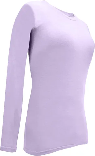 Miniatura 128 de Natural Uniforms Camiseta Under Scrub para mujer, cuello redondo, manga larga, paquete de 3, paquete múltiple de 3