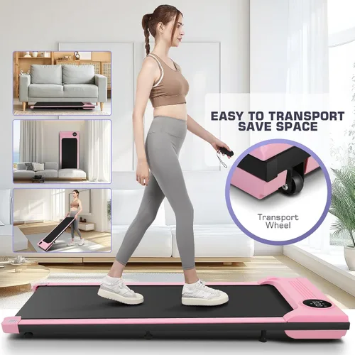 Miniatura 7 de ANCHEER Walking Pad 3.0HP Under Desk Treadmill 300lbs Weight Capacity with Remote Control, Compact Electric Treadmills for Home/Gym/Office with LED
