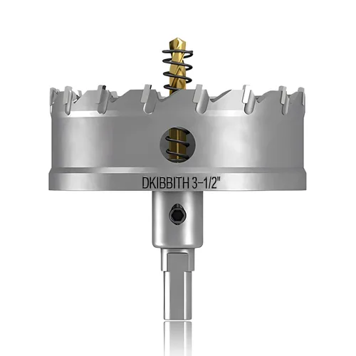 Miniatura 43 de TCT Juego de sierra perforadora, 2 paquetes de cortadores de agujeros con punta de carburo de tungsteno de 1-3/4" (45mm) resistentes para acero