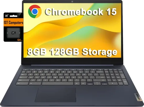 Miniatura 12 de Lenovo Chromebook 15 (15.6 pulgadas FHD, 4 GB de RAM, 192 GB de almacenamiento (64 GB eMMC + tarjeta SD de 128 GB) almacenamiento en la nube de 2