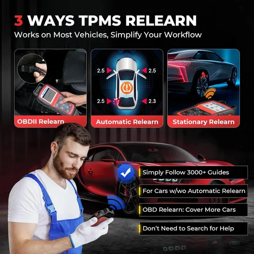 Miniatura 4 de Autel MaxiTPMS TS508WF TPMS Herramienta de programación, WiFi 2026 Ver. de TS508 TS501 Pro TS408S, sensores TPMS Program Autel (315/433MHz), TPMS