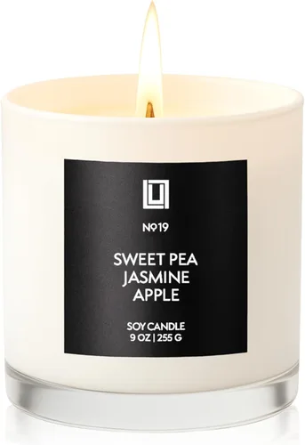 Miniatura 9 de Lulu Candles Sweet Pea, Jasmine & Apple Vela perfumada en tarro de soja de lujo Vertida a mano en los Estados Unidos Altamente perfumada