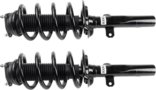 Miniatura 315 de TRQ Conjunto de Amortiguador y Resorte Delantero Cargado con Resorte Helicoidal Pre-ensamblado Compatible con Jeep Cherokee Limited AWD 14-22 Sin