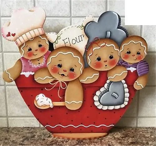 Miniatura 3 de Plantillas troqueladas de metal para hombre de jengibre, lindas plantillas de corte de pan de jengibre para manualidades, álbumes de recortes