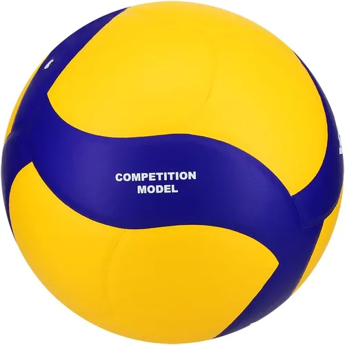 Miniatura 6 de Mikasa V330W, voleibol de juego de club de competición para interior, Azul/Amarillo