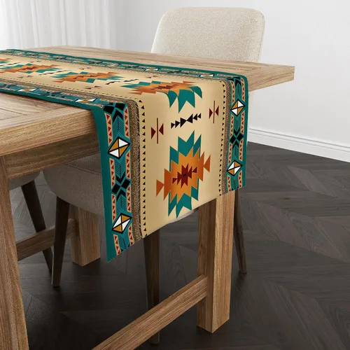 Miniatura 45 de YCness Camino de mesa con estampado de vaca, piel de vaca marrón, estilo occidental, decoración de casa de campo para el hogar, cocina, comedor, 13