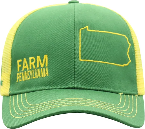 Miniatura 57 de John Deere Gorra de béisbol con logotipo y malla trasera con contraste, para hombre