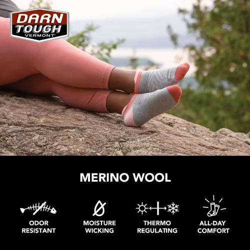 Miniatura 5 de Darn Tough Vermont Calcetines ligeros para correr Element No Show Tab para mujer (estilo 1112)