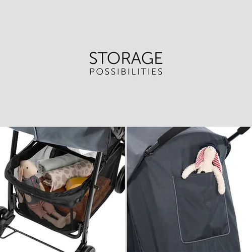 Miniatura 8 de hauck Cochecito de viaje ligero y compacto plegable para bebé/niño pequeño, Sport, Charcoal/Stone