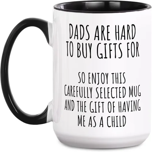 Miniatura 10 de Fatbaby Taza de café divertida para papá, cumpleaños humorístico, Día del Padre, Acción de Gracias, Navidad, regalos para papá, no tienes niños