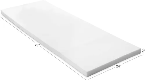 Miniatura 2 de Milliard Espuma de tapicería, alta densidad, ideal para reemplazo de cojín/sofá y relleno, 2 x 24 x 72 pulgadas