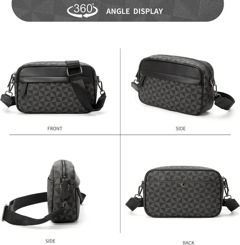 Miniatura 5 de Bolso cruzado para hombre, bolso de hombro para hombre para ir al trabajo, bolso de viaje Bolso de trabajo para hombre pequeño
