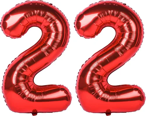 Miniatura 83 de Globo gigante de helio de 40 pulgadas, número 0 rojo, de poliéster, película de aluminio, 0-9, para niña y niño, autoinflable, dígito cero