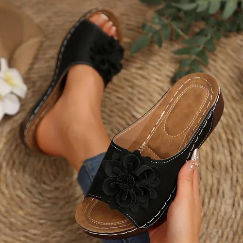 Miniatura 5 de Sandalias ortopédicas para mujer, con soporte de arco, sandalias de verano elegantes, pantuflas ortopédicas, cómodas, zapatos para caminar