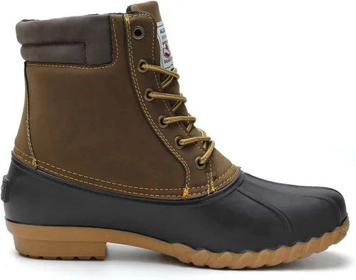 Miniatura 7 de ALEADER Botas estilo pato, para hombre Carcasa impermeable Botas de nieve con forro de piel