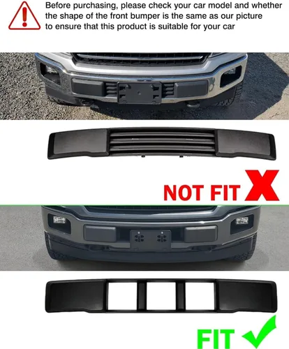 Miniatura 3 de Marco de matrícula delantero para Ford F150 2018 2019 2020 sin taladro, soporte de montaje para parachoques delantero, accesorios F-150