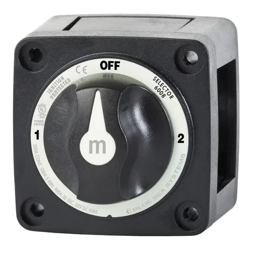 Miniatura 24 de Blue Sea Systems 6006 interruptor aislador de batería serie m ON/OFF con llave de bloqueo, rojo