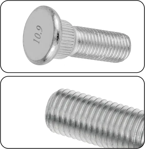 Miniatura 6 de 5 piezas de pernos de rueda, tuercas de llanta OEM#610-266 90942-02049, perno de rueda de llanta con rosca extendida y knurling, tornillo de cubo