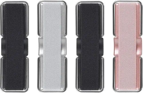 Correa para teléfono, 4 unidades, soporte para dedos para teléfono, agarre trasero del teléfono con soporte adecuado para iPhone, Samsung y la oro