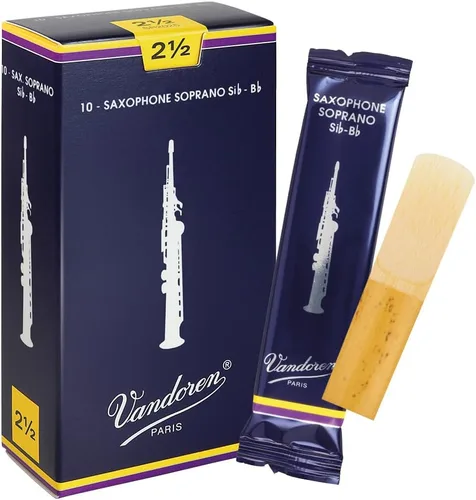 Miniatura 9 de Vandoren SR203 - Cañas tradicionales para saxofón soprano Fuerza 3; Caja de 10