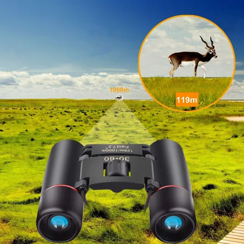 Miniatura 8 de Prismáticos pequeños y compactos BWEISSTH para adultos y niños, de 30x60, mini prismáticos para viajes, observación de aves y turismo, con visión