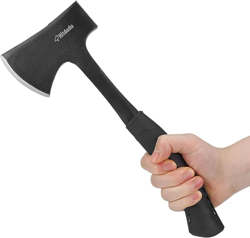 Miniatura 7 de Hitdudu Hacha de Campamento, Hacha de Camping de Espiga Completa Hacha Divisoria para División de Madera y Leña, Herramienta de Mazo de Mano