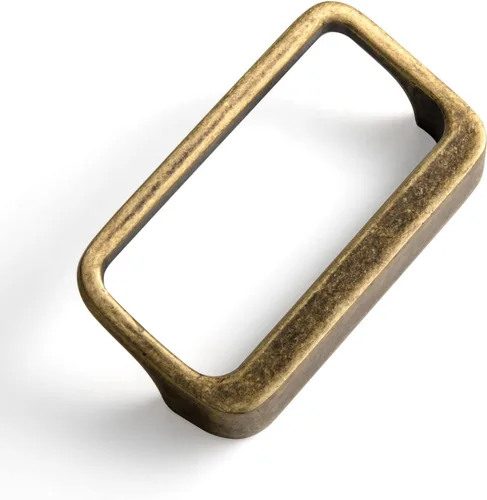 Miniatura 34 de Goo-Ki - Tiradores para armario de latón antiguo con centros de agujero de 0.6" (16MM), tiradores retro de aleación de zinc para cajones, armarios