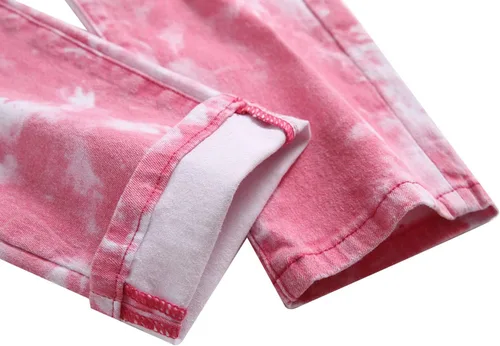 Miniatura 99 de Baylvn - Pantalones de mezclilla entallados y estampados para hombre con corte recto