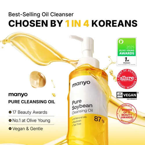 Miniatura 2 de MANYO Aceite de Limpieza Puro Limpiador Facial Coreano, Derrite Puntos Negros, Eliminación Diaria de Maquillaje con Aceite de Argán, Cuidado