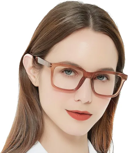 Miniatura 9 de AEZUNI Anteojos de lectura cuadrados grandes para mujer de moda 1.0 1.5 2.0 2.5 3.0 3.5 (negro, 1.00)