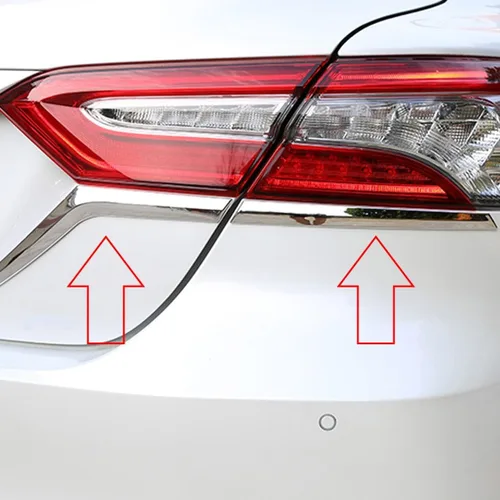 Miniatura 9 de Xotic Tech - Kit combinado de luces antiniebla y luz trasera para parabrisas, marco de bisel de párpado, cromado, compatible con Toyota Camry