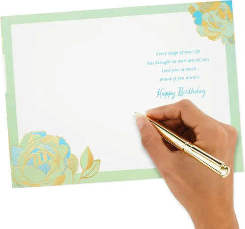 Miniatura 5 de Tarjeta de cumpleaños Hallmark para hija (Flores)