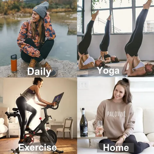 Miniatura 3 de Gayhay - Leggings estampados de cintura alta para mujer suaves opacos entallados con control de abdomen ideales para correr yoga y ciclismo