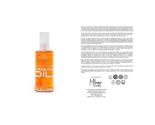 Miniatura 2 de Aceite de argán – Tratamiento orgánico prémium para cabello seco, encrespado, fino o dañado – Aceite hidratante sin enjuague – Protector natural