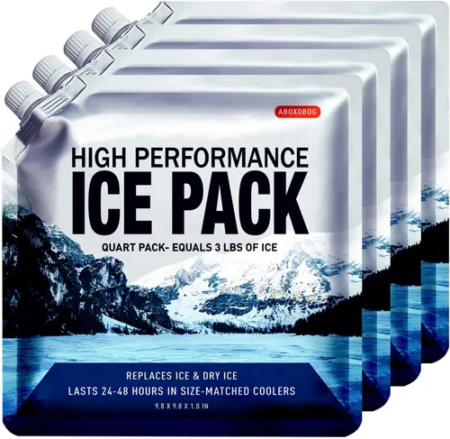 Miniatura 10 de Bolsas de hielo reutilizables para enfriadores, paquetes de congelador de gel de larga duración para bolsas más frías, lonchera, bolsa enfriadora