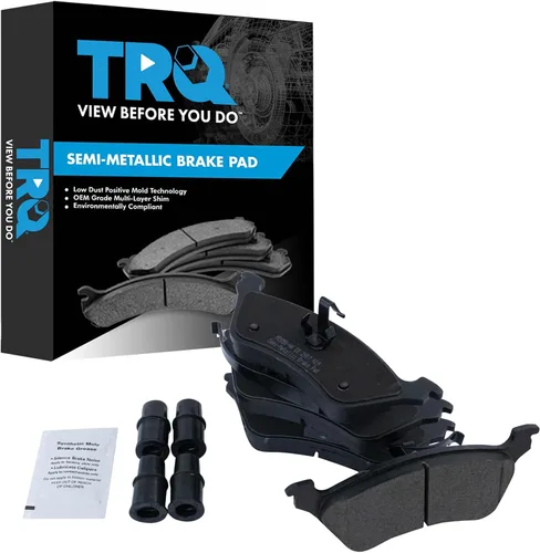Miniatura 36 de TRQ Pastillas de freno delanteras semi metálicas compatibles con Ford Expedition 2018-2021 F-150 2018-2020 Lincoln Navigator 2018-2022