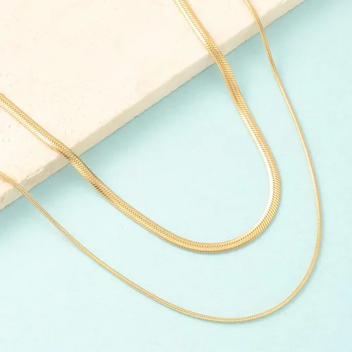 Miniatura 5 de Collares para mujer chapados en oro, esmeralda, corazón, apilable, gargantilla de cadena delicada, joyería para mujer, regalos simples