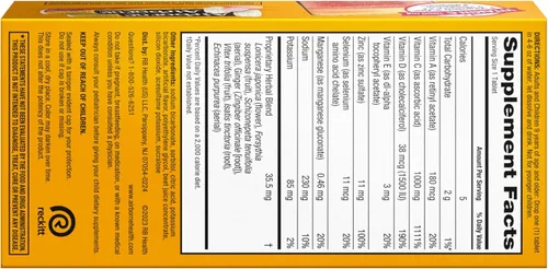 Miniatura 8 de Vitamina C 1000 mg (por porción), tabletas efervescentes Airborne Very Berry (36 unidades en una caja), suplemento de apoyo inmunológico sin gluten