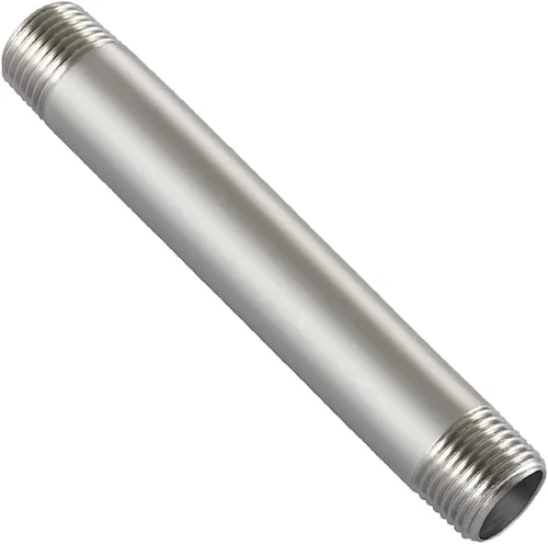 Miniatura 5 de Beduan Accesorios de tubería de acero inoxidable, 1" NPT x 1" NPT rosca macho, niple de 2" de longitud para tubería fundida