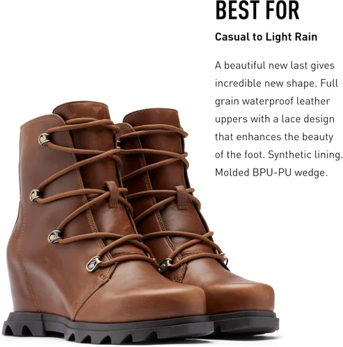 Miniatura 3 de SOREL Joan of Arctic Wedge III - Botas de cuña de gamuza impermeables para mujer