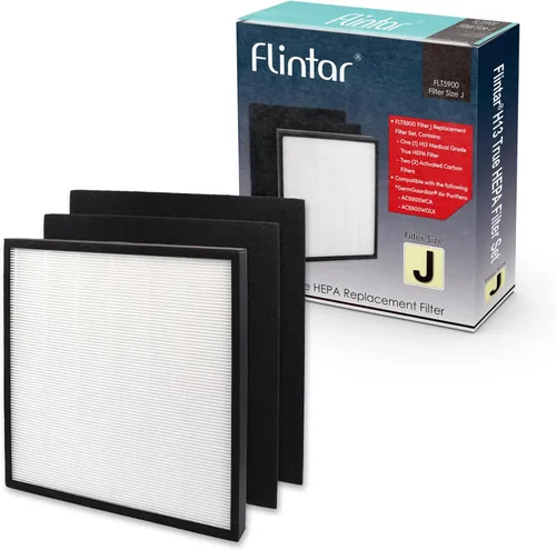 FLT5900 Filtro de repuesto J, compatible con purificador de aire Germ Guardian GermGuardian AC5900WCA y AC5900WDLX, 1 paquete